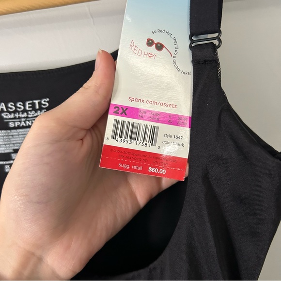 NWT Spanx Red Hot Assets Silhouette Serums Open-Bust Mid-Thigh Shapewear - Picture 6 of 7